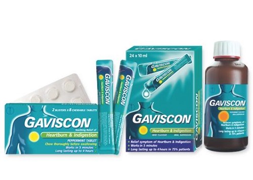 Gaviscon heartburn and indigestion có cách đóng gói như thế nào?
