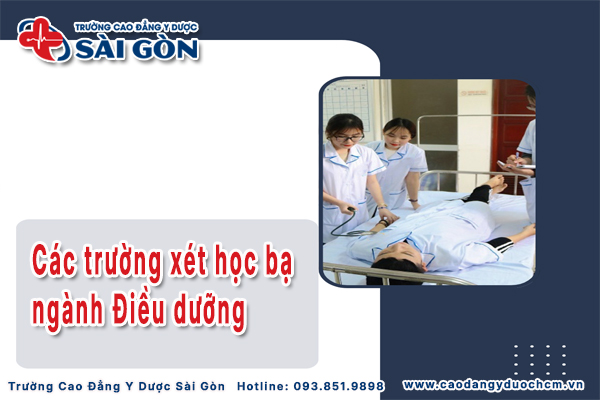 c&aacute;c trường x&eacute;t học bạ ng&agrave;nh điều dưỡng