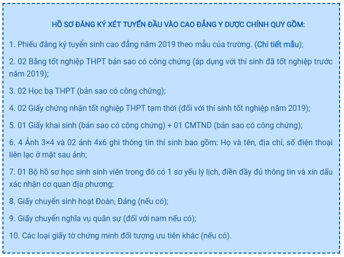 ho-so-xet-tuyen-cao-dang-dieu-duong-tphcm-nam-2019