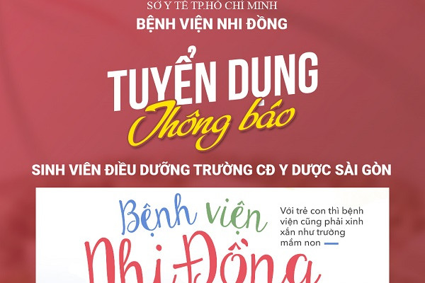 benh-vien-nhi-dong-thanh-pho-tuyen-dung-sinh-vien-dieu-duong-truong-cdyd-sai-gon